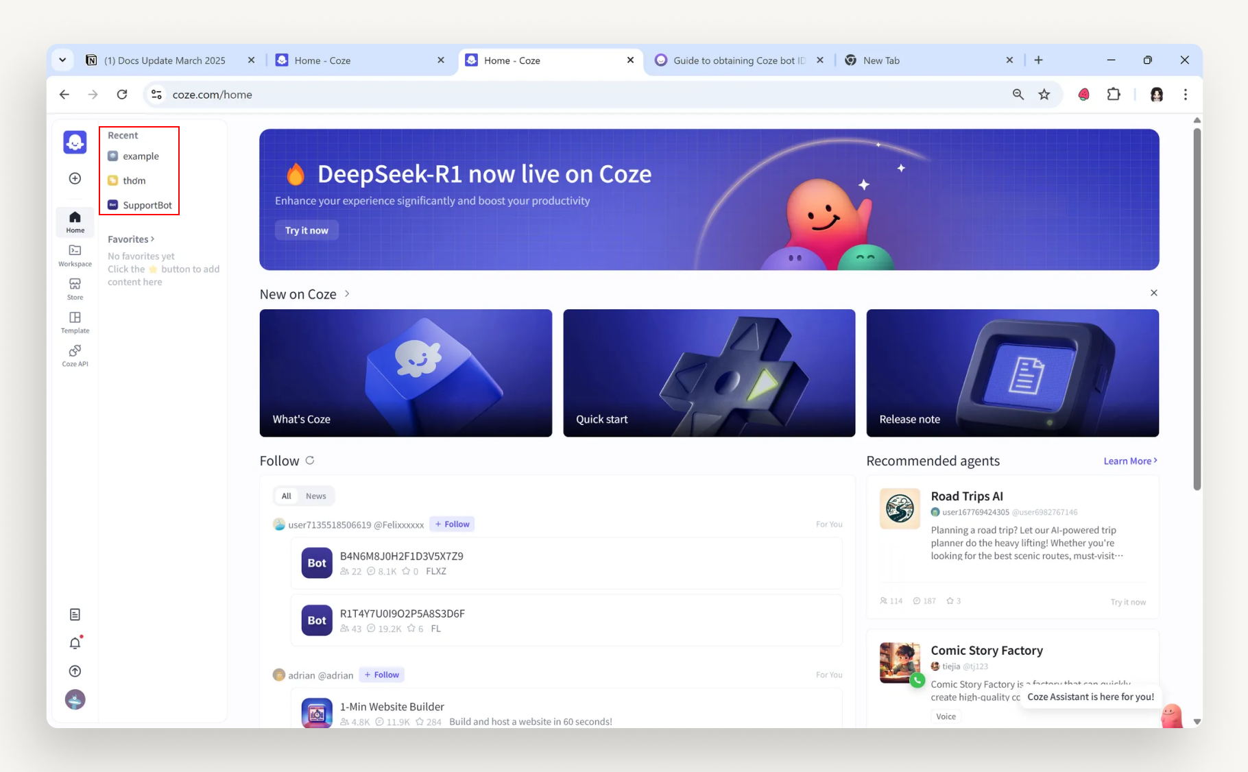 Select the bot you want to connect to Chative Select the bot you want to connect to Chative