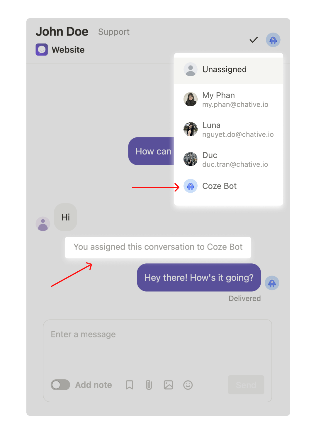 Coze assign manually Assign bot manually.png