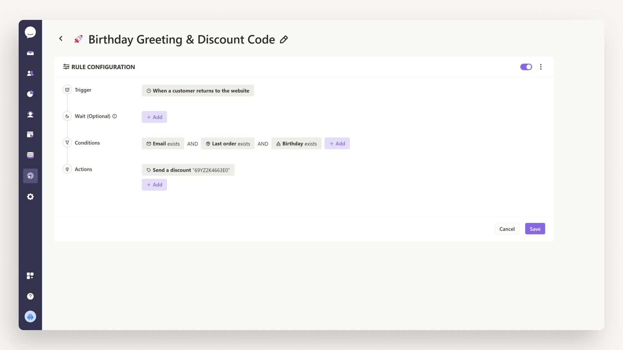 Birthday Greeting & Discount Code Birthday Greeting & Discount Code
