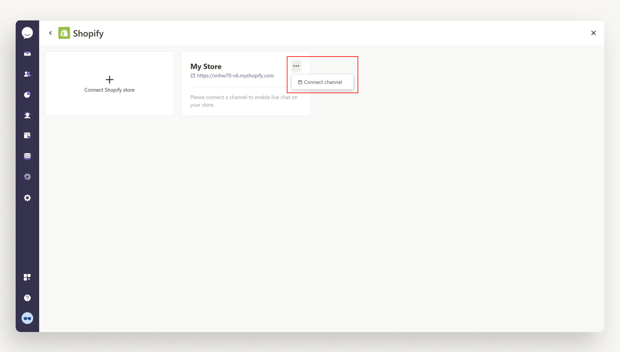 Connect channel Connect channel