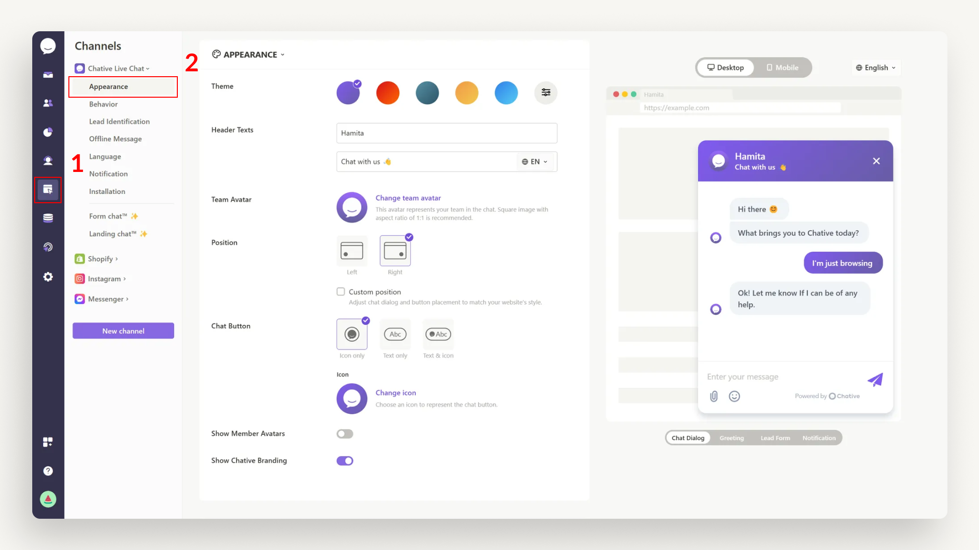 Style Your Live Chat Appearance Style Your Live Chat Appearance
