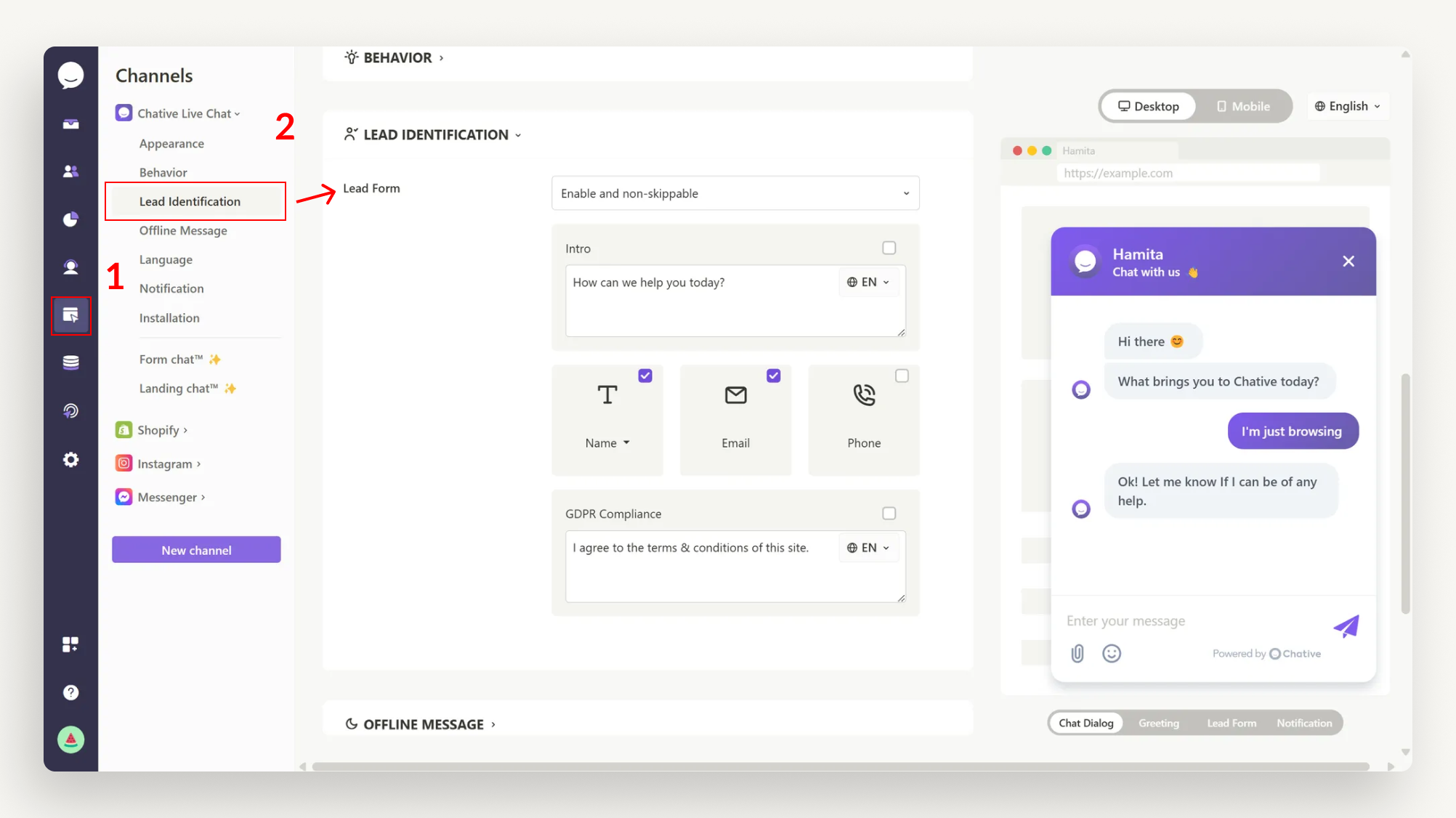 Set Up Live Chat Language Set Up Live Chat Language