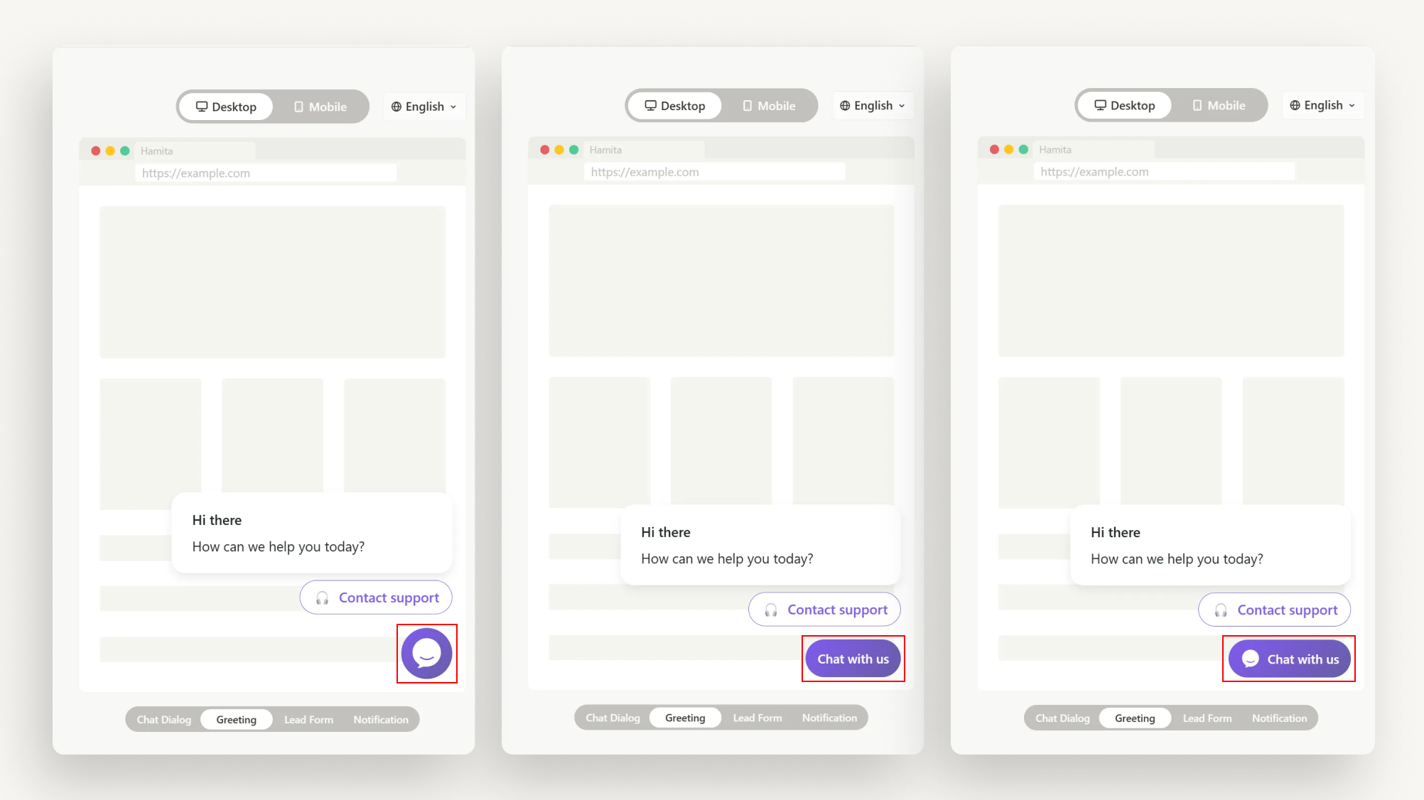 chat button type chat button type