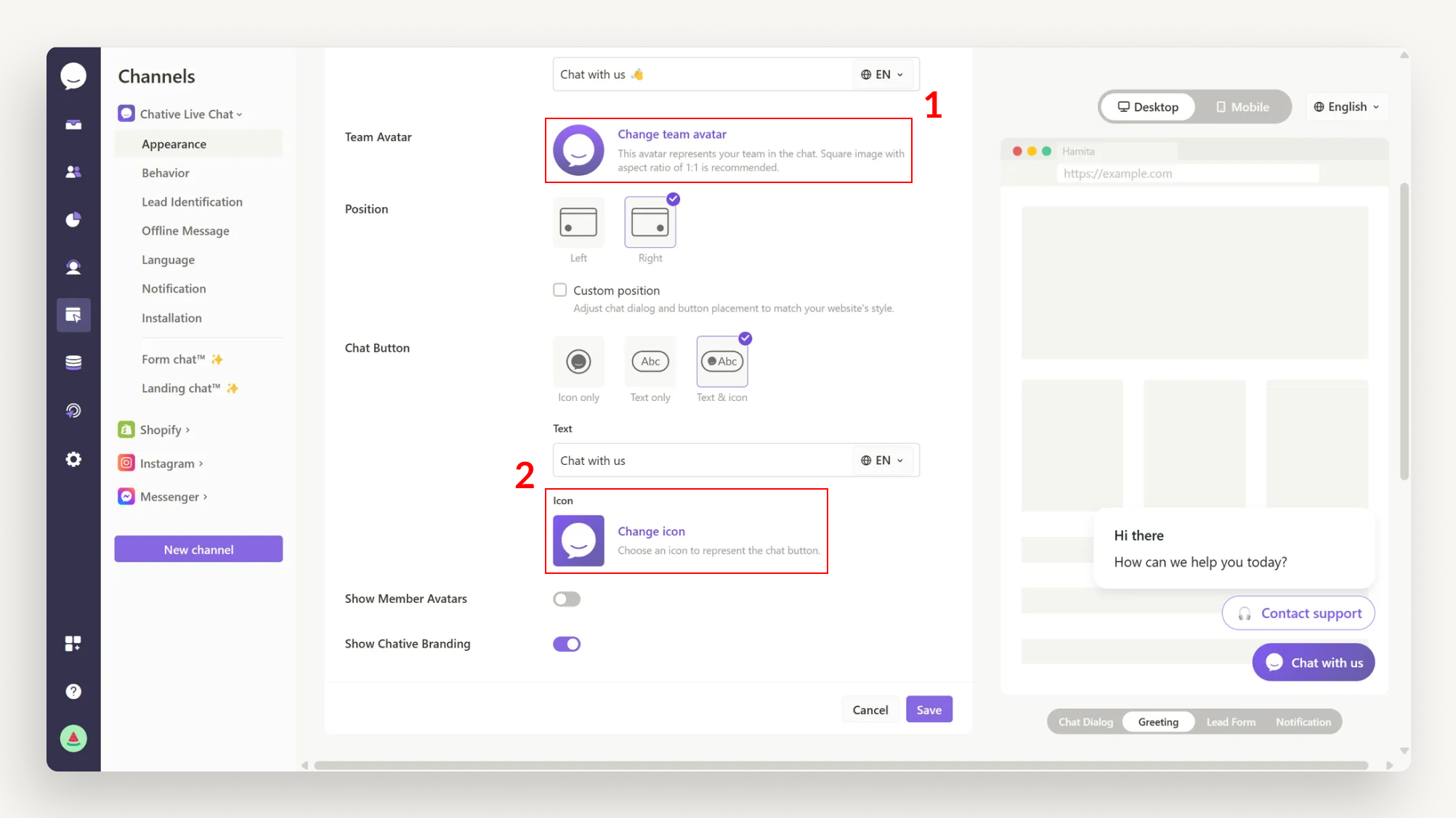 Team Avatar & Chat Button Icon Team Avatar & Chat Button Icon