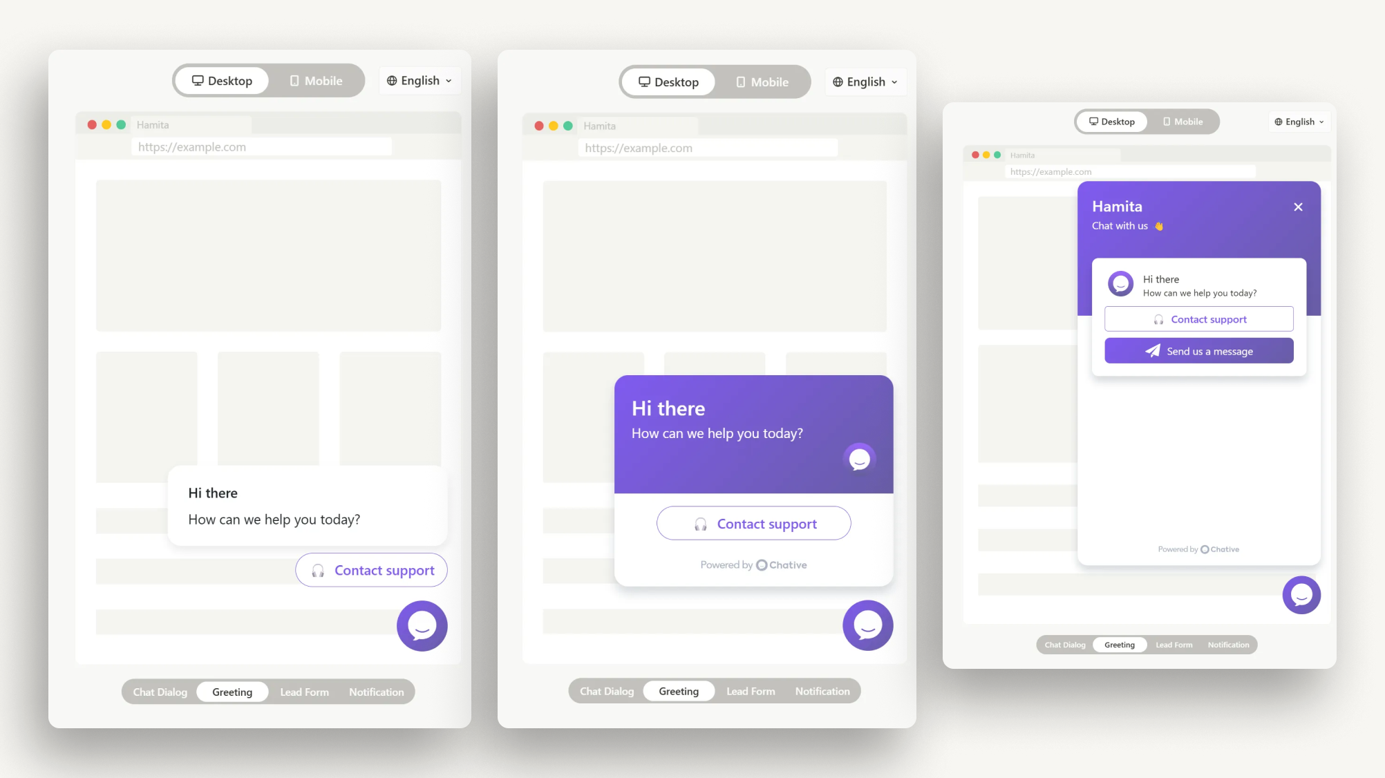 Welcome message Welcome message