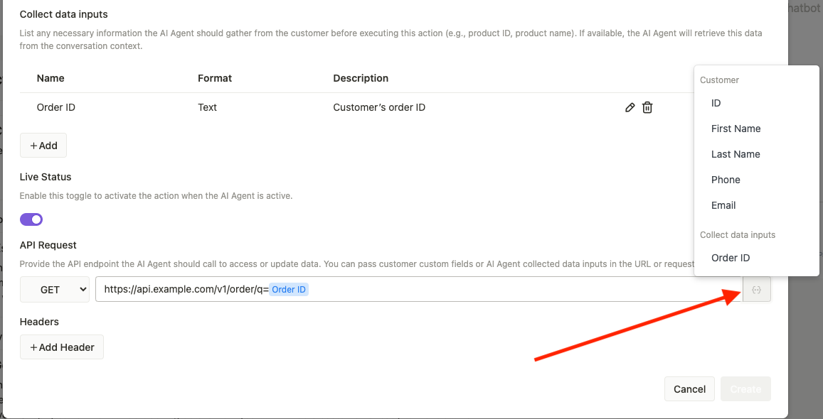Variable AI Agent integration