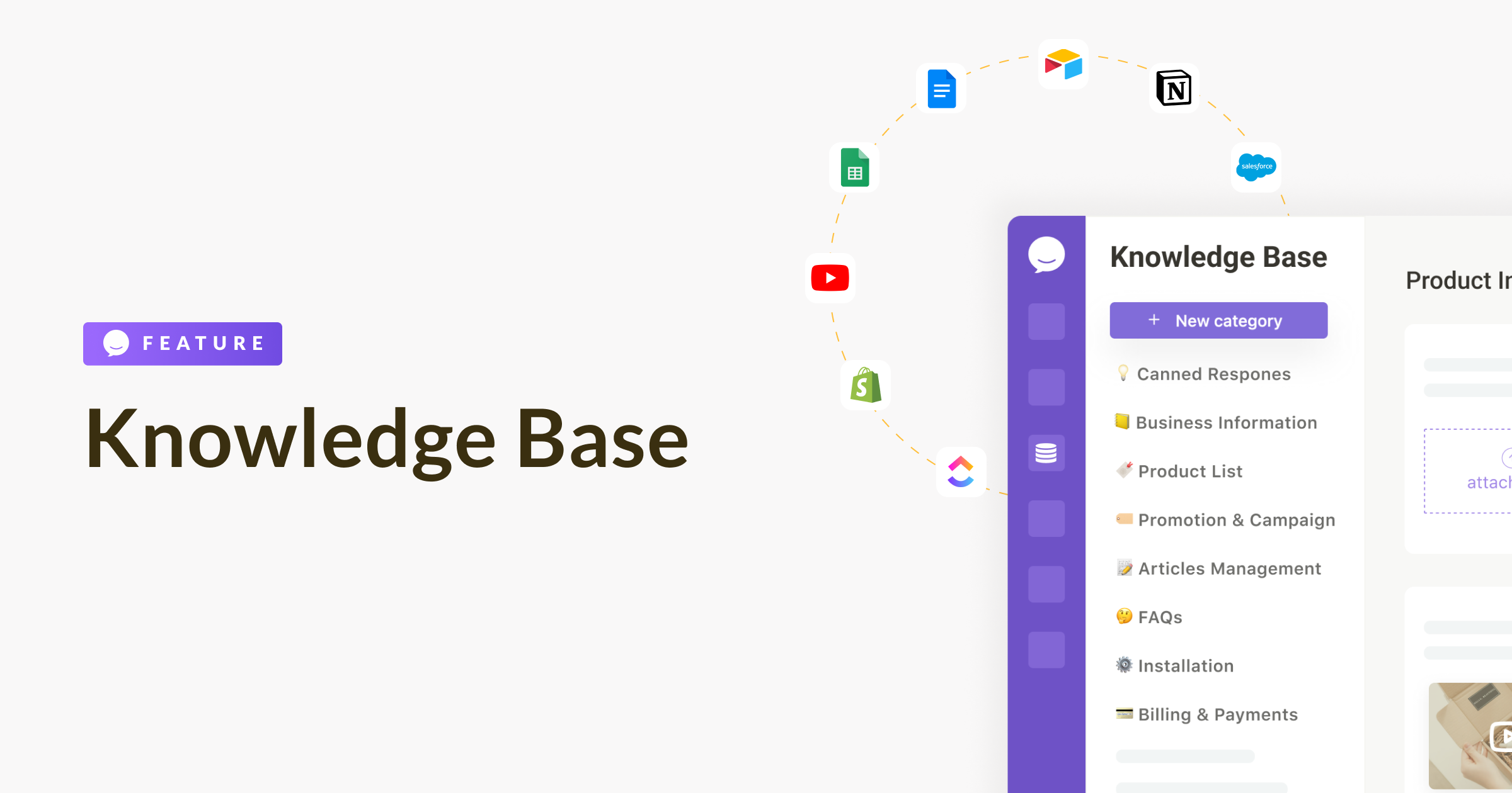 Knowledge Base Knowledge Base in Chative.IO