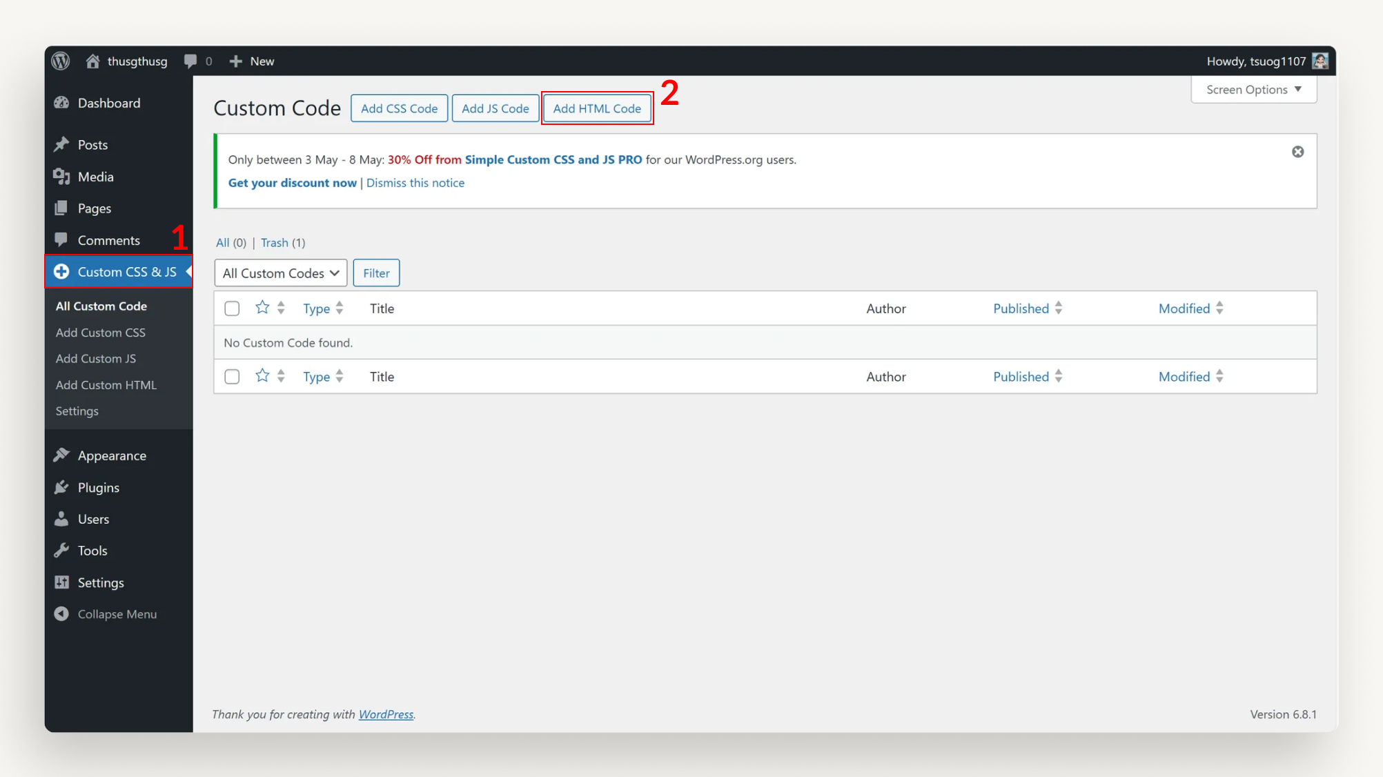 Add HTML Code Add HTML Code